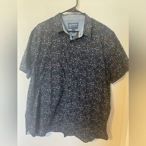 Men’s American Rag Black Floral Paisley Button Up Shirt XXL
